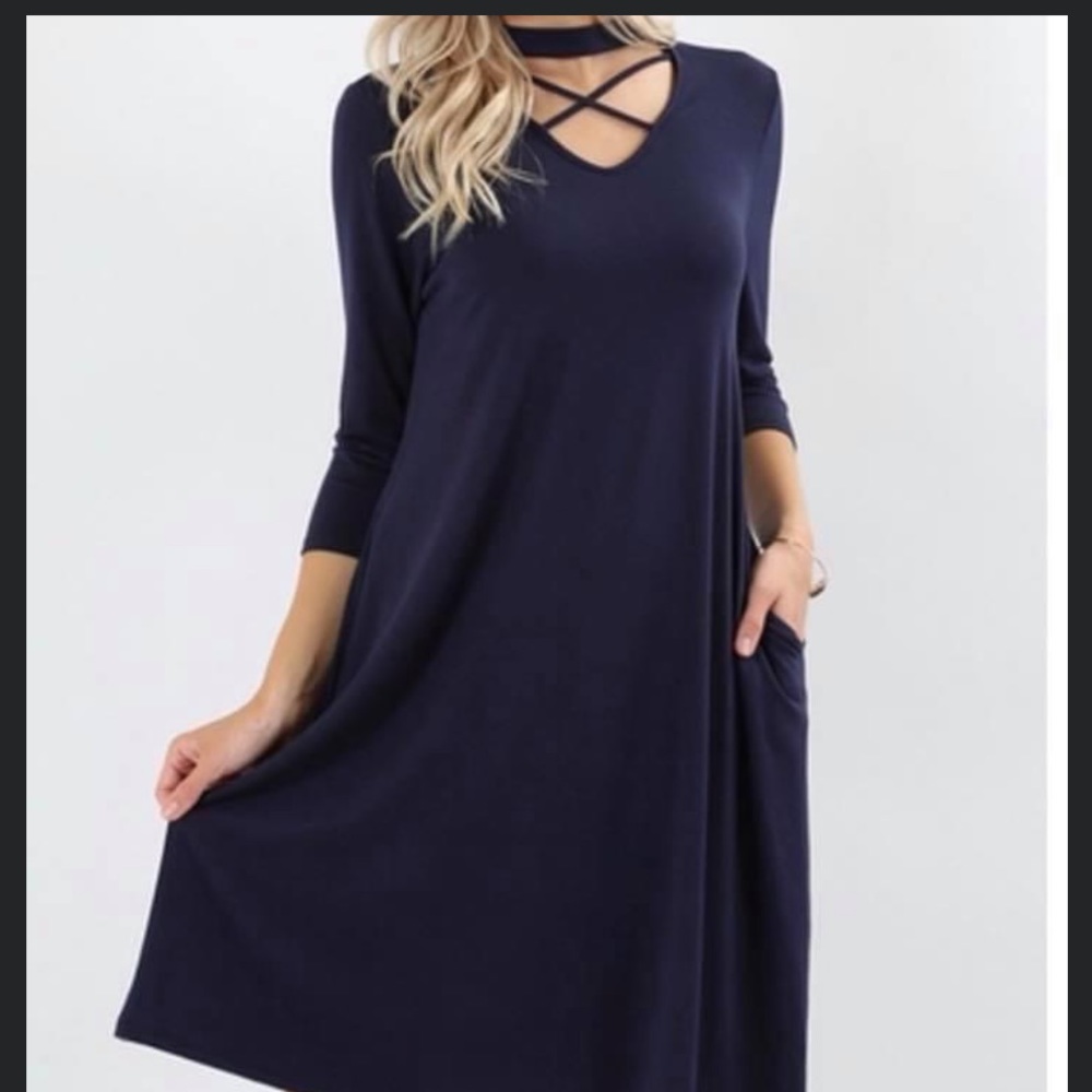 Chocker neck dress